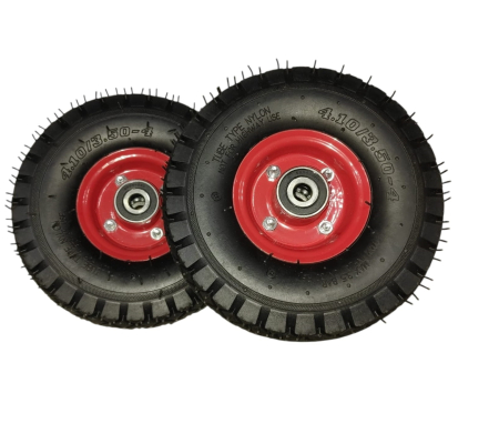 Roti/Anvelope - Set 2 roti 3.50/4.10-4,pentru liza sau carut marfa,diametru ax 16 mm,MDY