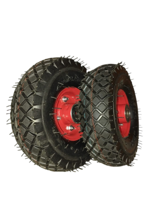 Set 2 roti 3.50/4.10-4,pentru liza sau carut marfa,diametru ax 16 mm,MDY [3]