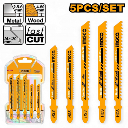 Scule si unelte - Set 5 buc lame panze pendular, metal, Al, lemn