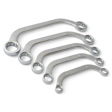 Casa si gradina - Set 5 chei inelare, tip C, 12 colturi, 8- 10mm, 11-13mm, 14-15mm, 17-19mm, 21-22mm