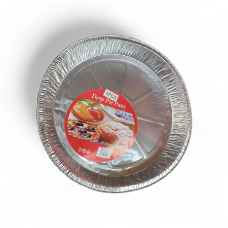 Utilaje agricole - Set 5 tavi pentru copt, din aluminiu, rotunde,diametru 28,4 cm