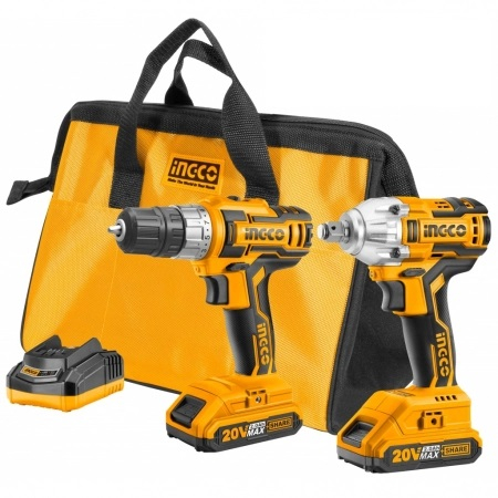 Scule cu acumulator si accesorii - Set cu masina impact brushless si autofiletanta+accesorii