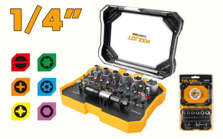 Scule si unelte - Set de biti 1/4", 28 buc.