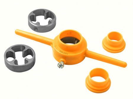 Sanitare - Set de filetare tevi PVC, 1/2-3/4-1, 6 piese