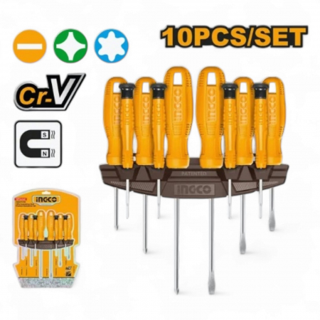 Truse scule - Set de surubelnite cu suport 10 pcs