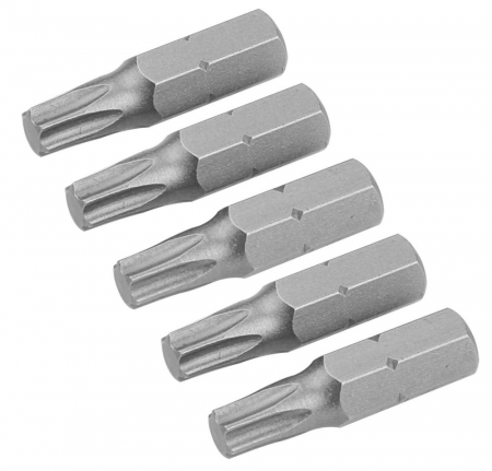 Scule si unelte - Set de varfuri de surubelnita din 5 bucati, S2 25 mm,, T30, S2, Industrial