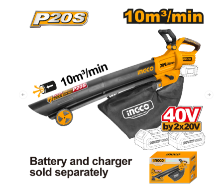 Accesorii 20V - Suflanta si aspirator cu sac 40V