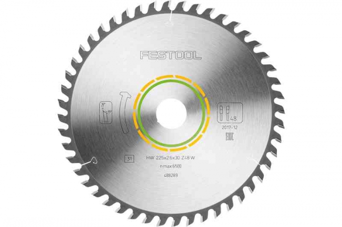 Festool Panza de ferastrau circular cu dinti fini 225x2,6x30 W48 [2]