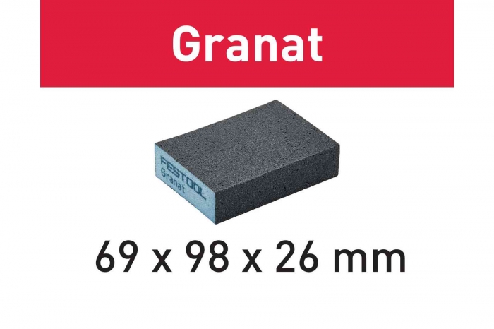 Festool Bloc de şlefuire 69x98x26 220 GR/6 Granat [2]