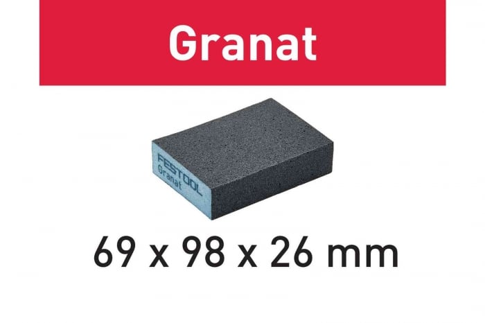 Festool Bloc de şlefuire 69x98x26 60 GR/6 Granat [2]