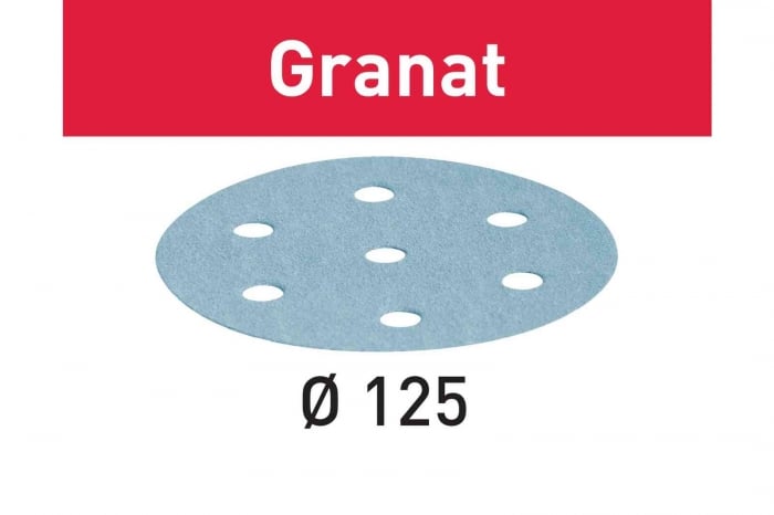 Festool Foaie abraziva STF D125/8 P180 GR/10 Granat [1]