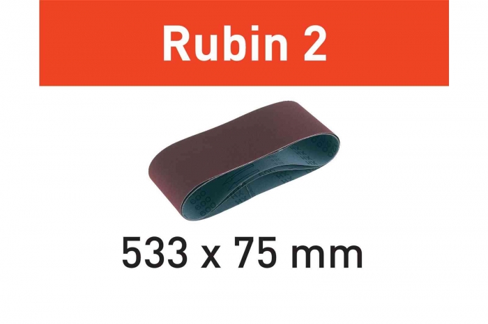Festool Banda abraziva L533X 75-P60 RU2/10 Rubin 2 [2]