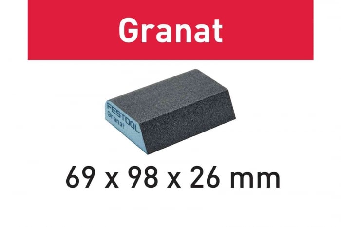 Festool Bloc de şlefuire 69x98x26 120 CO GR/6 Granat [4]