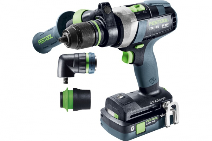 Festool Masini de gaurit si insurubat cu acumulatori QUADRIVE TDC 18/4 5,0/4,0 I-Set [2]