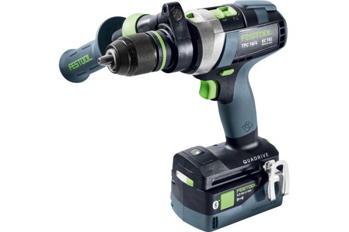 PROMO Festool Masina de gaurit cu percutie, cu acumulator QUADRIVE TPC 18/4 I-Basic-5,0 [2]