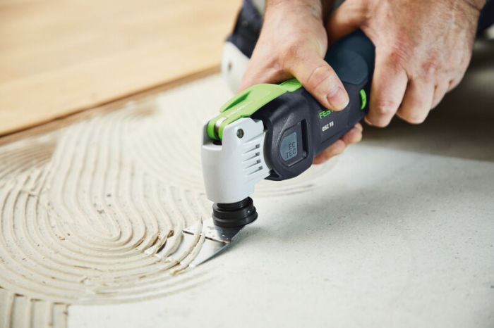 PROMO Festool Sculă electrică oscilatoare multifuncţională cu acumulator VECTURO OSC 18 E-Basic-4,0 [4]