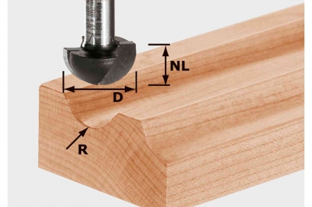 Freze - Festool Freză tip cupă HW S8 R12,7