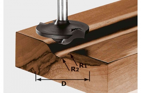 Freze - Festool Freză de profilat HW S8 D42/13/R6+12