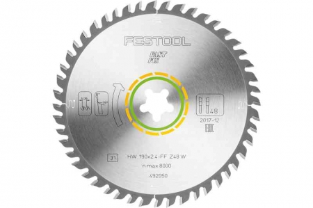 Festool Panza de ferastrau circular cu dinti fini 190x2,4 FF W48 [1]
