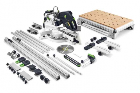  Fierastrau circular - Festool Ferastrau circular stationar cu sanie de glisare KS 120 REB-Set-MFT KAPEX