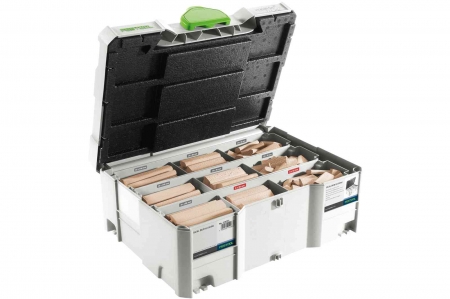 Consumabile DOMINO - Festool Sortiment de cepuri „biscuit” DOMINO XL din lemn de fag DS/XL D8/D10 306x BU