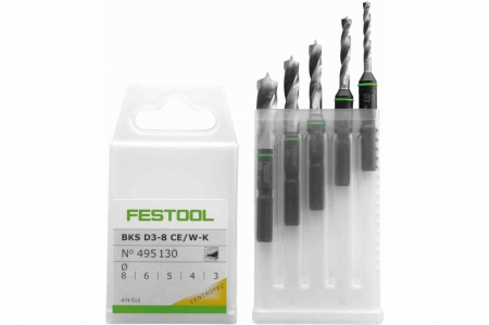 Gaurire si insurubare - Festool Set de capete de burghiu BKS D 3-8 CE/W-K