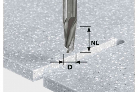 Freze - Festool Freză pentru canale elicoidale HW Spi D12/42 RD ss S12