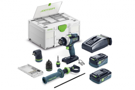  Masini de insurubat/Gaurit - Festool Masini de gaurit si insurubat cu acumulatori QUADRIVE TDC 18/4 5,0/4,0 I-Set