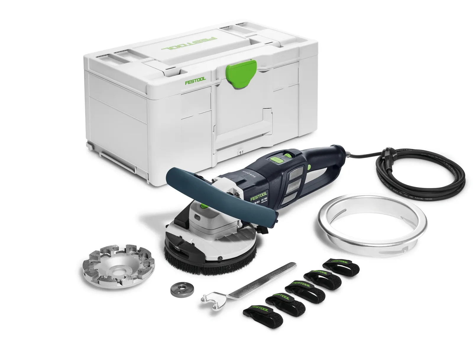 Polizor cu disc diamantat - Şlefuitor de renovare RG 130 ECI-Set DIA HD RENOFIX Festool