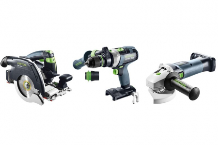 Festool Set cu acumulatori Combo pentru construcţii din lemn HKC 55/TPC 18/AGC 18/TB M 137 [2]