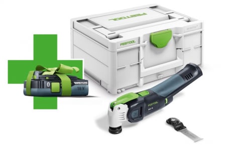  Masini de insurubat/Gaurit - PROMO Festool Sculă electrică oscilatoare multifuncţională cu acumulator VECTURO OSC 18 E-Basic-4,0