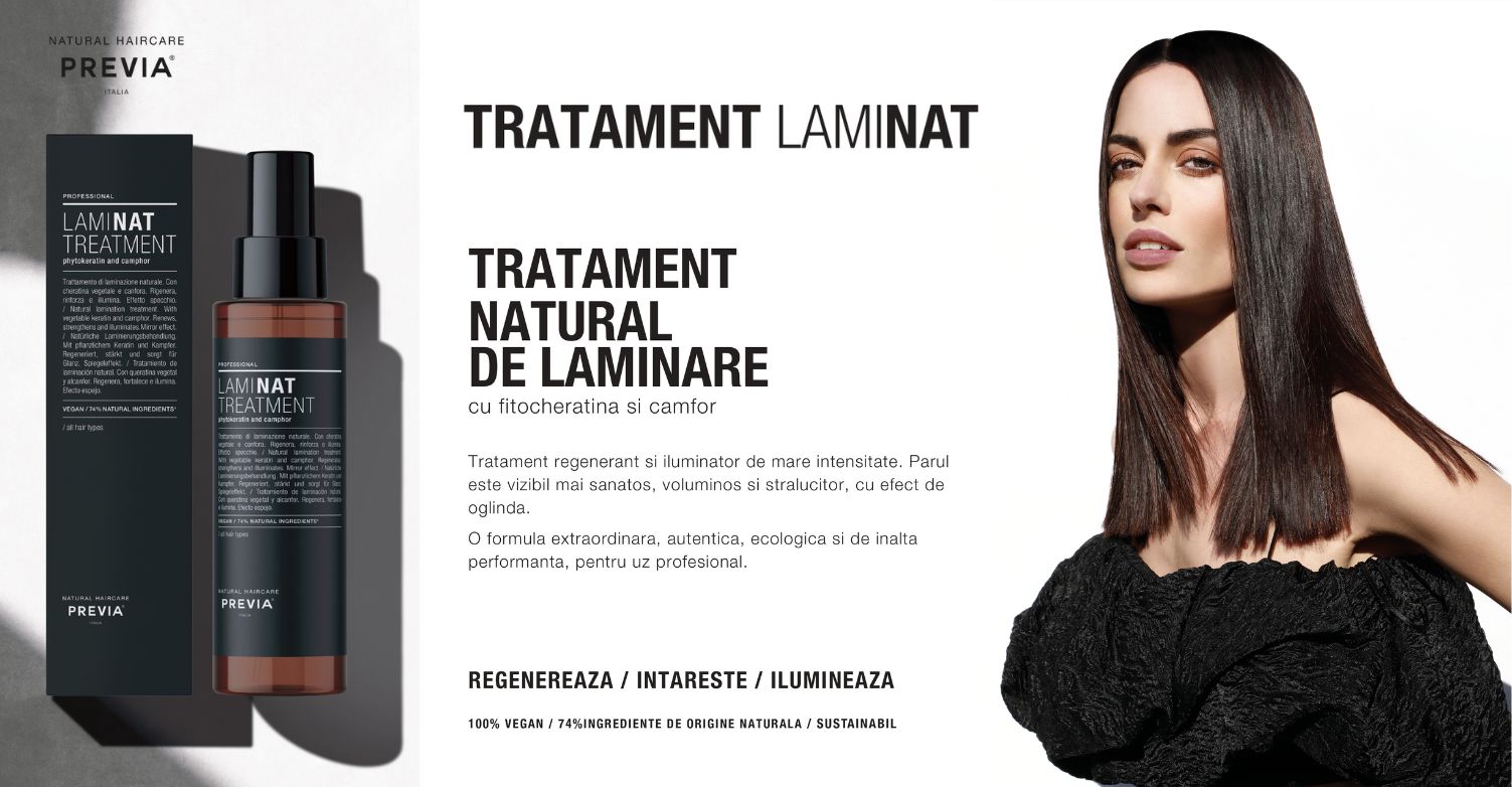 Tratament nautral de laminare Previa Haircare