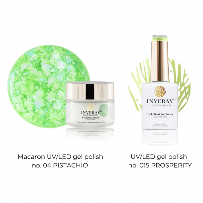 Inveray Macaron UV/LED Gel Polish N°04 PISTACHIO [3]