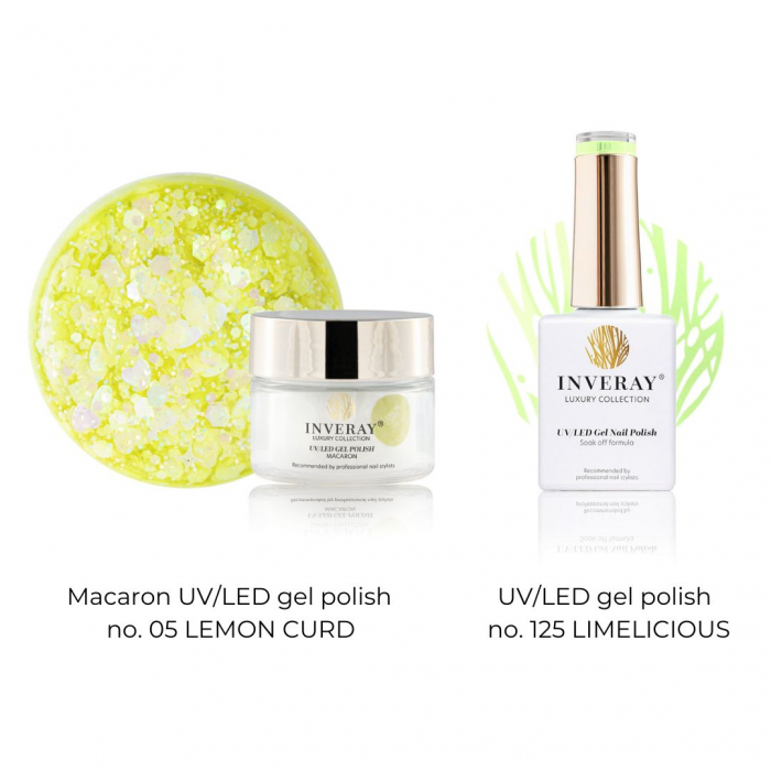 Inveray Macaron UV/LED Gel Polish N°05 LEMON CURD [3]