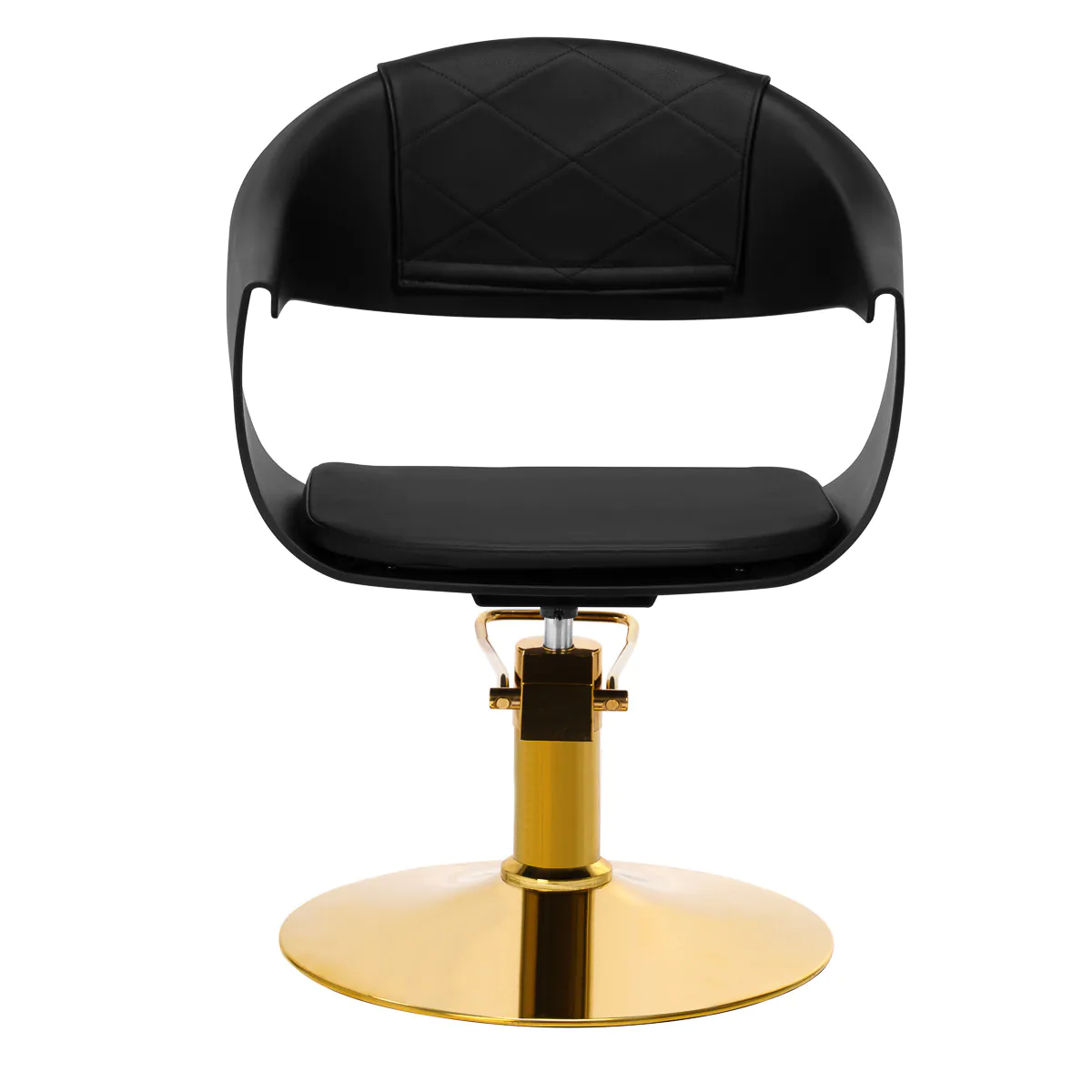 Scaun coafor A364 negru-auriu [3]