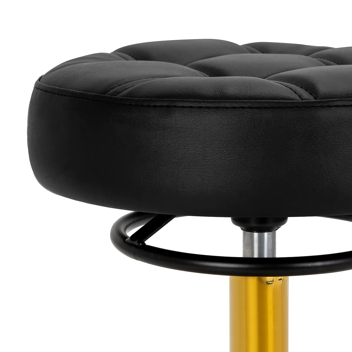 Taburet coafor D054G negru-auriu [3]