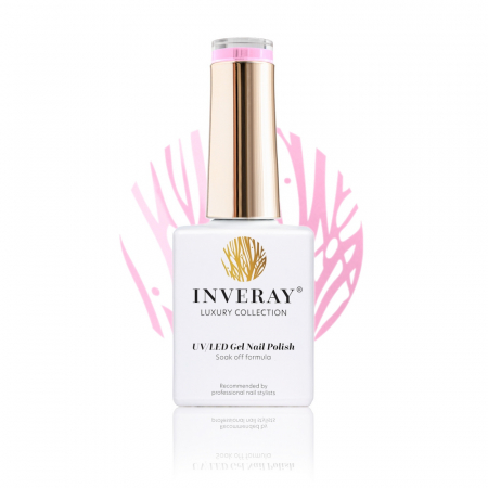 UV/LED Gel Nail Polish - Ojă semipermanentă - Inveray UV/LED Gel Nail Polish Luxury Collection N°124 BLUSHED