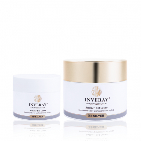 Builder Gel UV/LED - Gel construcție - Inveray UV/LED Builder Gel Luxury Collection BB SILVER