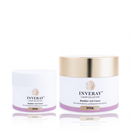 Builder Gel UV/LED - Gel construcție - Inveray UV/LED Builder Gel Luxury Collection PINK