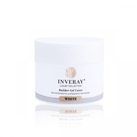 Builder Gel UV/LED - Gel construcție - Inveray UV/LED Builder Gel Luxury Collection WHITE 15ml