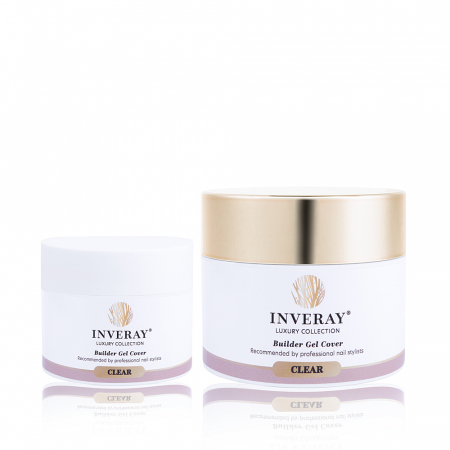 Builder Gel UV/LED - Gel construcție - Inveray UV/LED Builder Gel Luxury Collection CLEAR