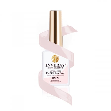 UV/LED Natural Vibes Base Coat - Baze colorate tratament - Base Coat Inveray UV/LED Natural Vibes Collection LINEN