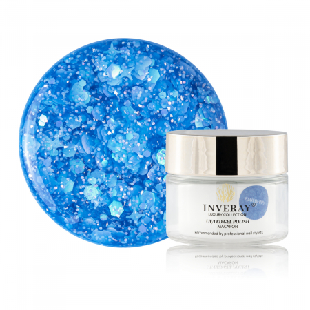 UV/LED Macaron - Inveray Macaron UV/LED Gel Polish N°02 BLUEBERRY