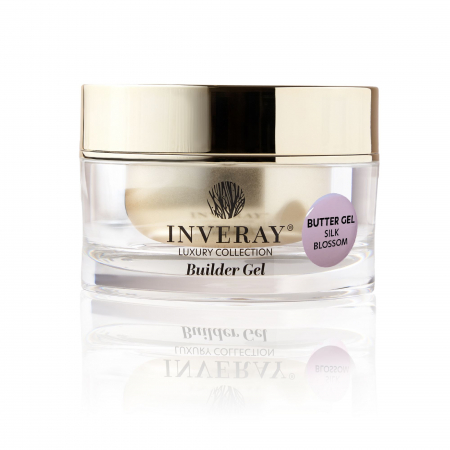 Butter Builder Gel UV/LED - Gel construcție - Inveray UV/LED Builder Gel Butter SILK BLOSSOM 15ml