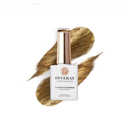 Inveray - Inveray UV/LED CAT EYE Gel Nail Polish TPO & HEMA Free N°278 GOLDEN ECLIPSE