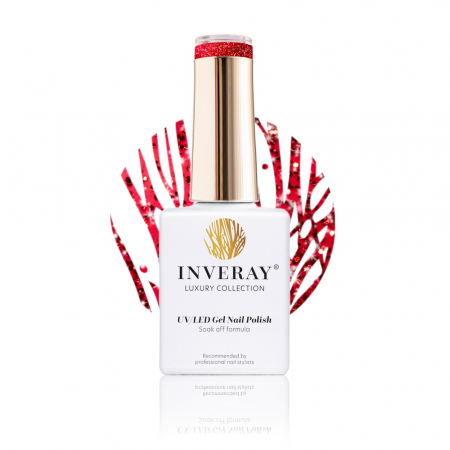Roșu - Inveray UV/LED Gel Nail Polish Luxury Collection N°100 ROYAL