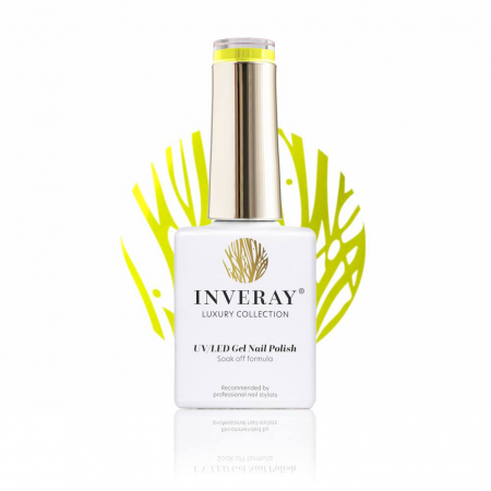 UV/LED Gel Nail Polish - Ojă semipermanentă - Inveray UV/LED Gel Nail Polish Luxury Collection N°135 ELECTRIC YELLOW