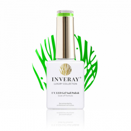 UV/LED Gel Nail Polish - Ojă semipermanentă - Inveray UV/LED Gel Nail Polish Luxury Collection N°137 PARAKEET PARADISE