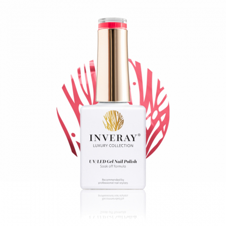 UV/LED Gel Nail Polish - Ojă semipermanentă - Inveray UV/LED Gel Nail Polish Luxury Collection N°140 CORAL