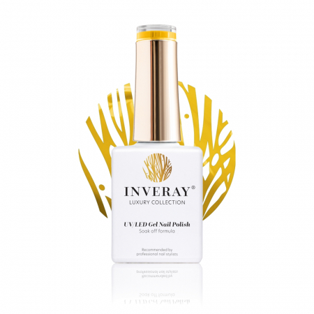 UV/LED Gel Nail Polish - Ojă semipermanentă - Inveray UV/LED Gel Nail Polish Luxury Collection N°143 SUNFLOWER